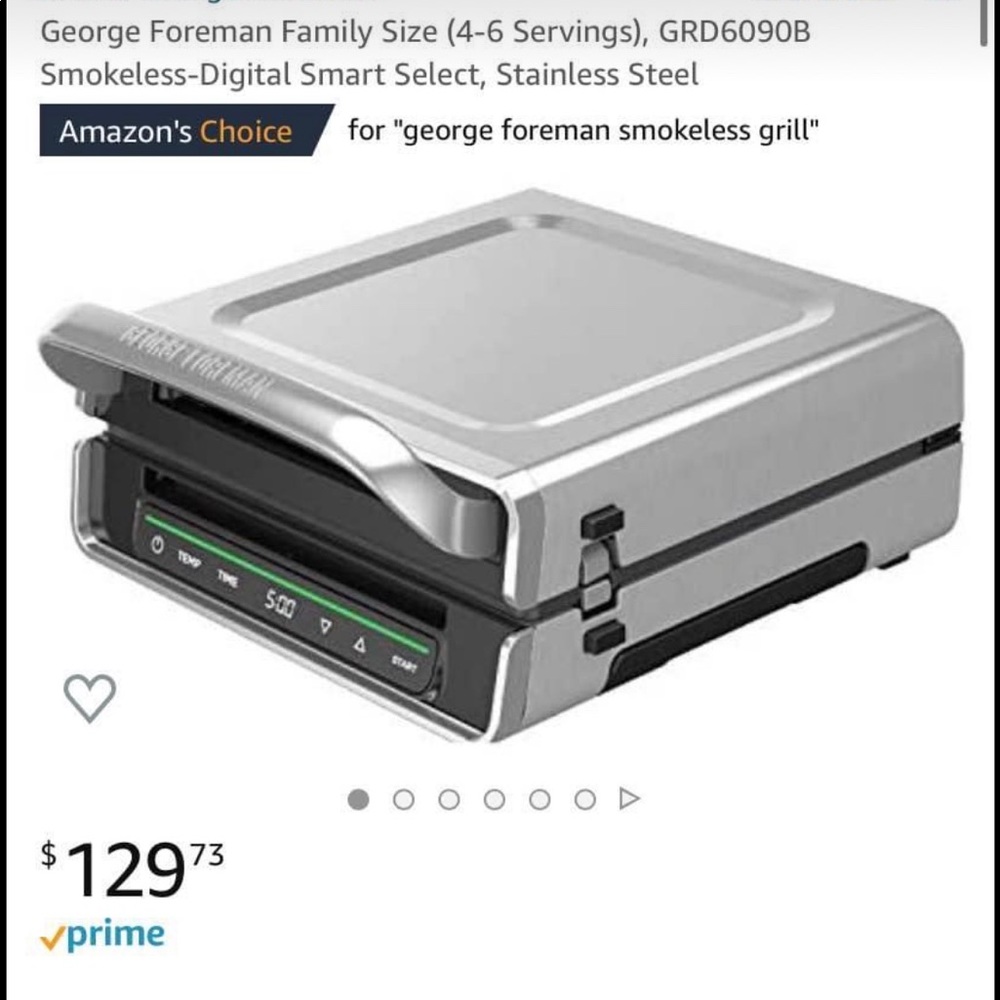 George Foreman Smokeless Grill